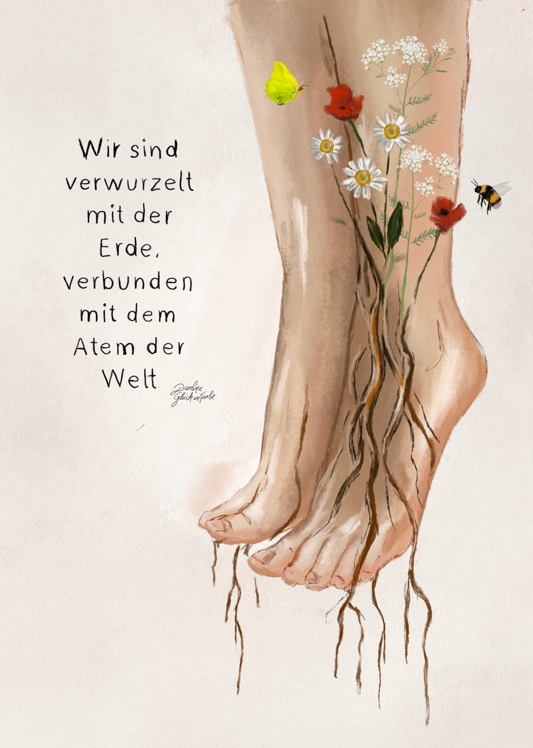 *handsigniert A5 - verwurzelt